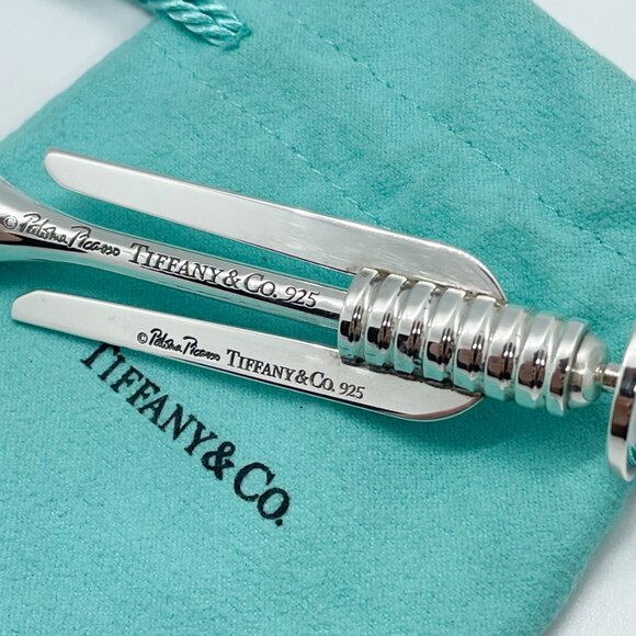 Tiffany & Co Paloma Picasso Golf Divot Tool Ball Marker Tee Set Sterling - Picture 2 of 11